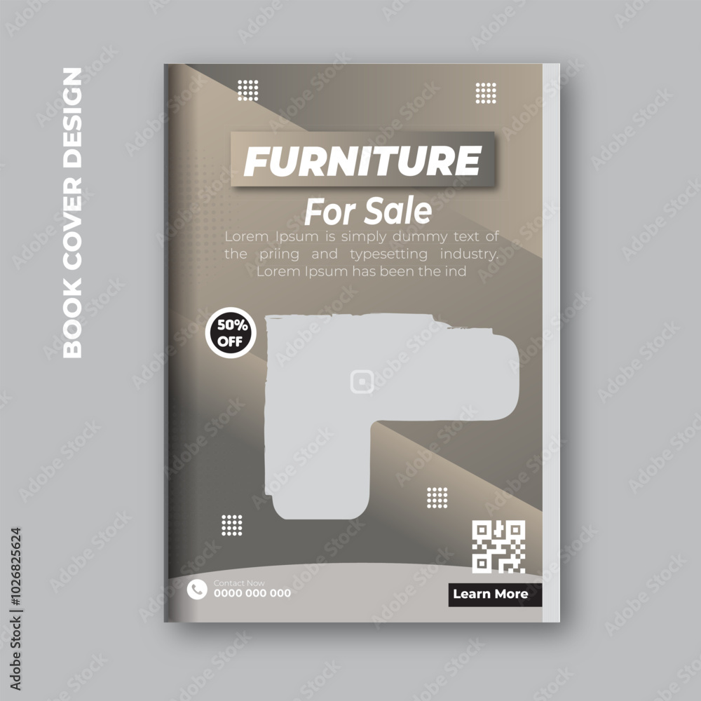 Fototapeta premium Book cover product design template