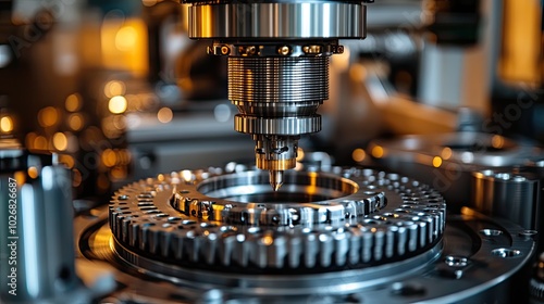 A close-up view of a three-dimensional measuring machine in Germany, illustrating precision engineering and technological innovation.