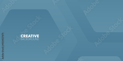 A muted blue background with overlapping, geometric shapes.