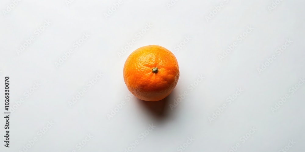 A single, perfectly ripe mandarin orange, captured in its entirety, sits on a clean white surface, casting a soft shadow, creating a simple and elegant composition. A single, perfectly ripe mandarin orange, captured in its entirety, sits on a clean white surface, casting a soft shadow, creating a simple and elegant composition.