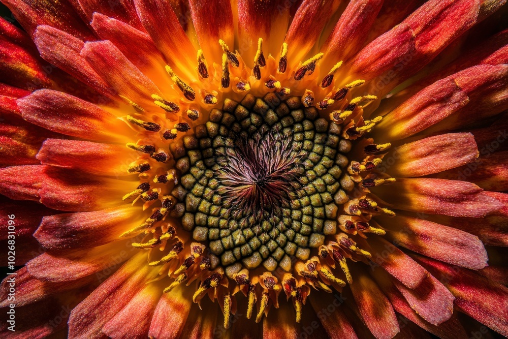 Sunflower closeup image background - generative ai Sunflower closeup image background - generative ai