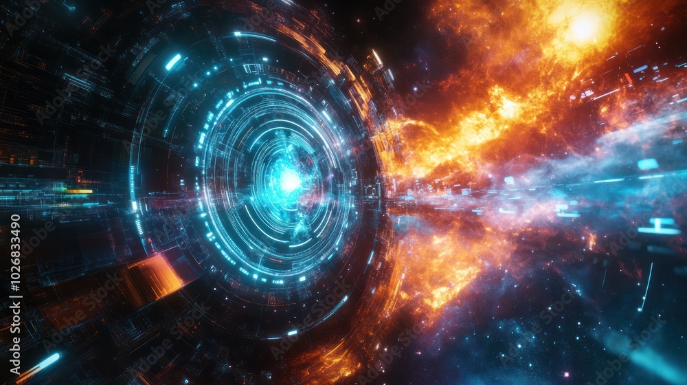 Obraz premium modern navigation tool based on quantum technology,