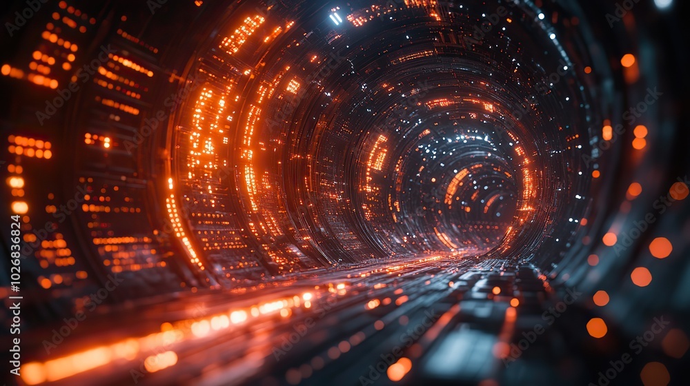 A futuristic video animation concept featuring moving objects and lights, with a loop of glowing particle effects for a high-tech video presentation. A futuristic video animation concept featuring moving objects and lights, with a loop of glowing particle effects for a high-tech video presentation.