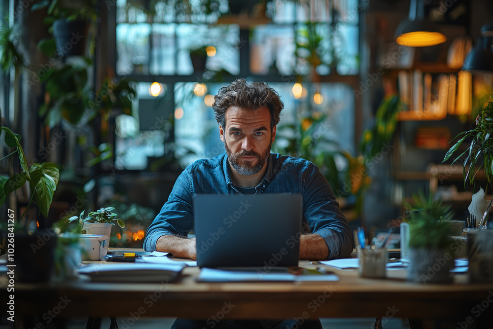 A colleague who talks about work-life balance but regularly sends emails at odd hours, undermining their message. Concept of work culture. A colleague who talks about work-life balance but regularly sends emails at odd hours, undermining their message. Concept of work culture.