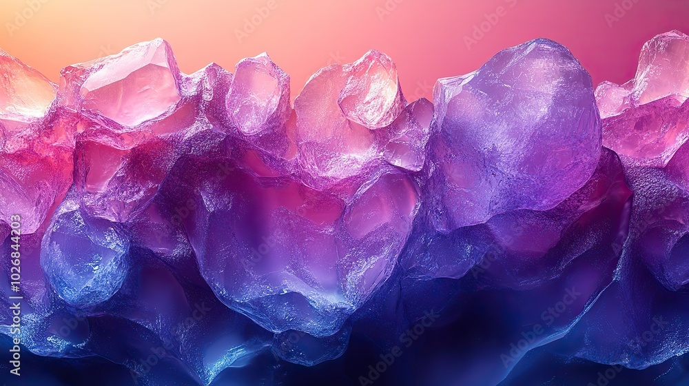 A modern 3D render features turquoise and purple crystal pieces, creating a sleek and contemporary abstract tech background. A modern 3D render features turquoise and purple crystal pieces, creating a sleek and contemporary abstract tech background.