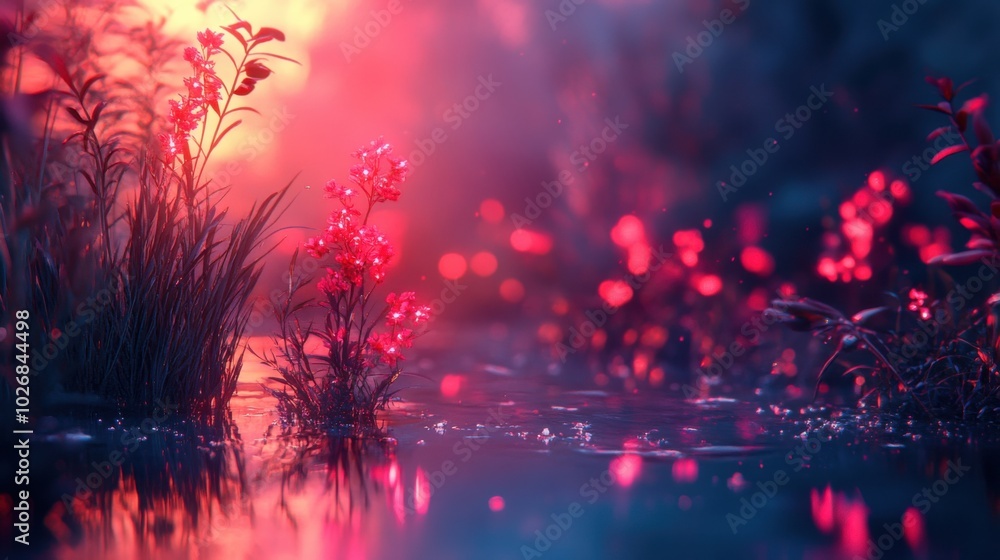 Fototapeta premium fire in water
