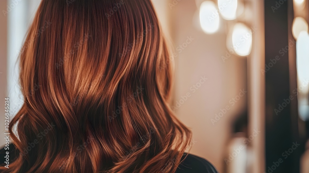 Vibrant Balayage Hair from the Back View Vibrant Balayage Hair from the Back View