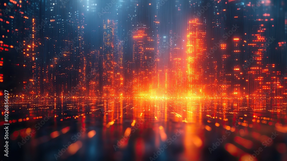 A web development concept illustrated against blurred city lights at night, depicting the dynamic and continuous evolution of the digital landscape. A web development concept illustrated against blurred city lights at night, depicting the dynamic and continuous evolution of the digital landscape.