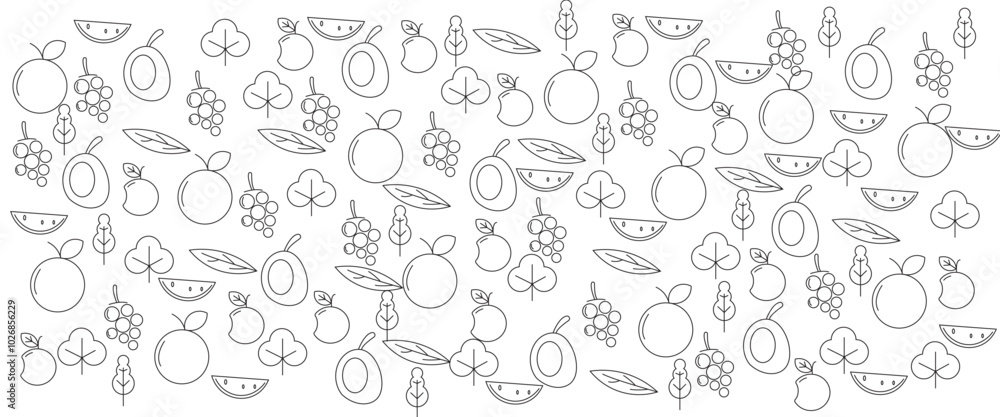 Vector fruit abstract background Vector fruit abstract background