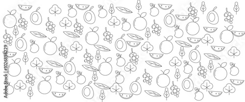 Vector fruit abstract background