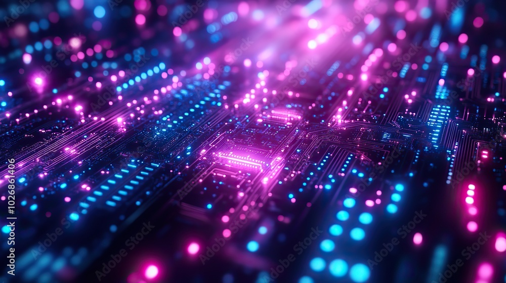 An abstract high-resolution image features blue and purple technology circuit board patterns, creating a futuristic digital backdrop. An abstract high-resolution image features blue and purple technology circuit board patterns, creating a futuristic digital backdrop.