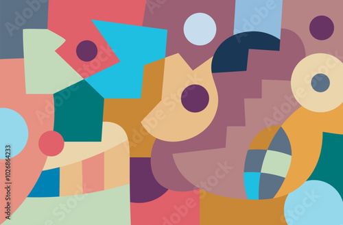 colorful abstract art for wall decoration
