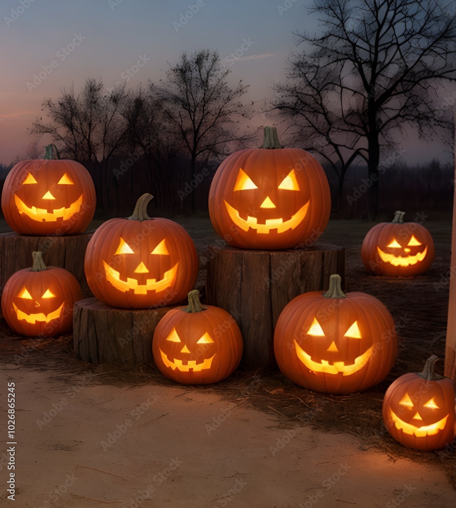 ハロウィンお祝い:ジャック・オー・ランタン(Jack-o'-Lantern) ハロウィンお祝い:ジャック・オー・ランタン(Jack-o'-Lantern)