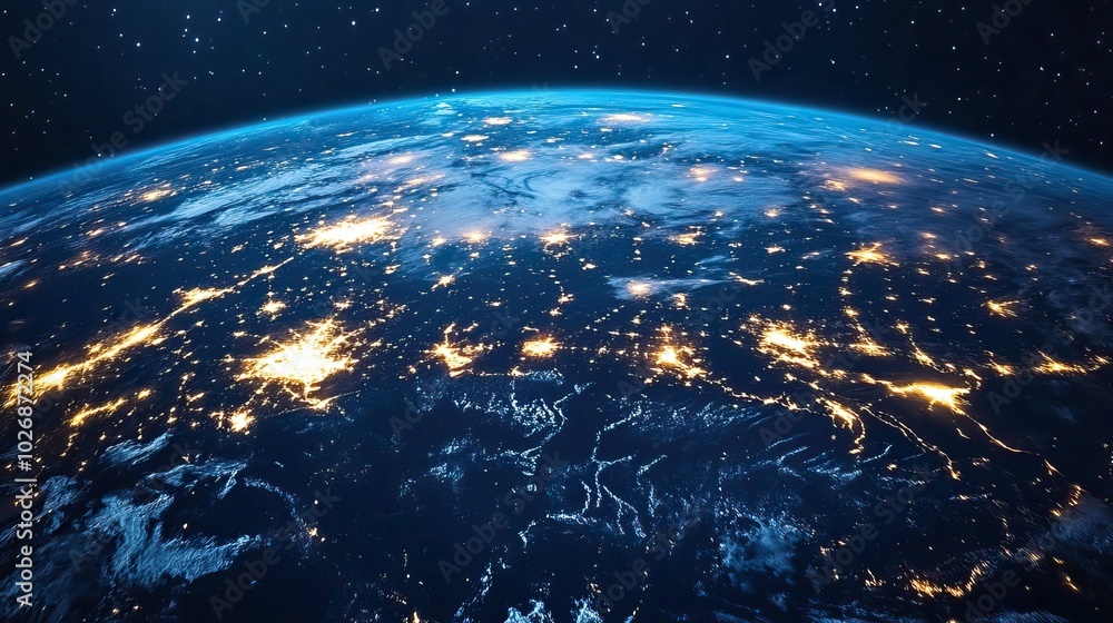 Obraz premium Future global communication will continue to evolve, bringing people closer together through advanced technological innovations and connectivity solutions.