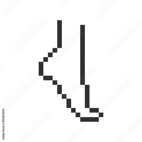 human foot element pixel art