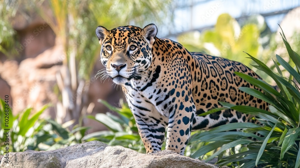 Naklejka premium Jaguar in Jungle.