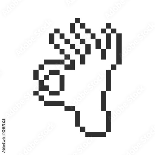 human cute hand pixel art