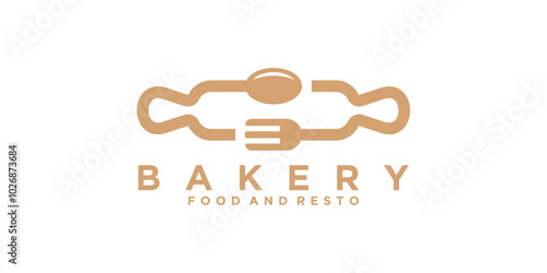 logo design rolling bakery,food,restaurant,logo design vector,symbol,icon,idea,creative.