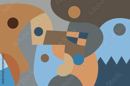 colorful abstract art for wall decoration
