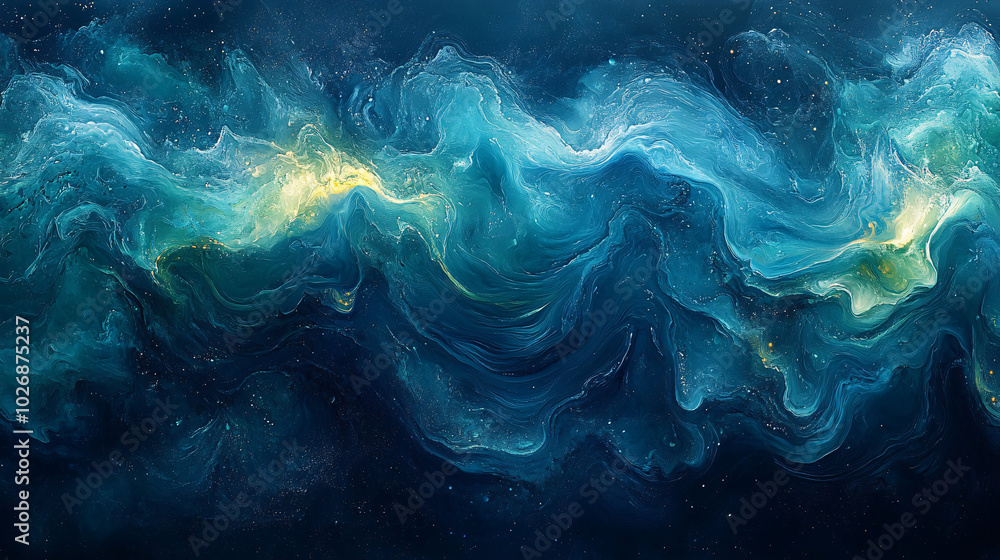 Abstract fluid shapes in bright blue and green, with a liquid-like texture, perfect for modern graphic design and artistic concepts. Abstract fluid shapes in bright blue and green, with a liquid-like texture, perfect for modern graphic design and artistic concepts.