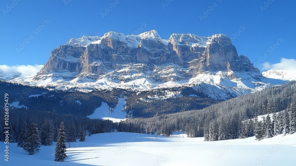 Snowy Mountain Peak. Snowy Mountain Peak.