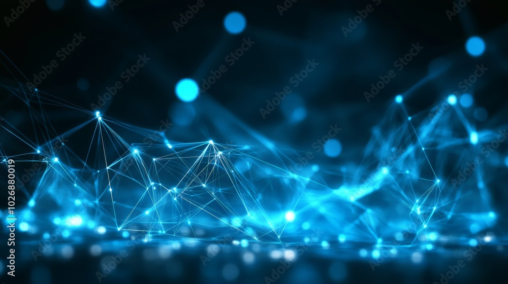 Blue Abstract Network. Blue Abstract Network.