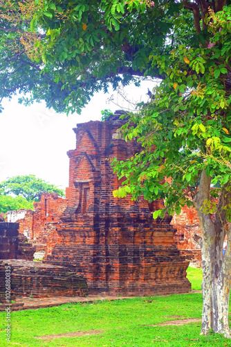 The beauty of ancient Thai temple