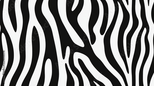 zebra print seamless patchwork pattern in black and white abstract paint. fashion trendy background for fabric design wallpaper