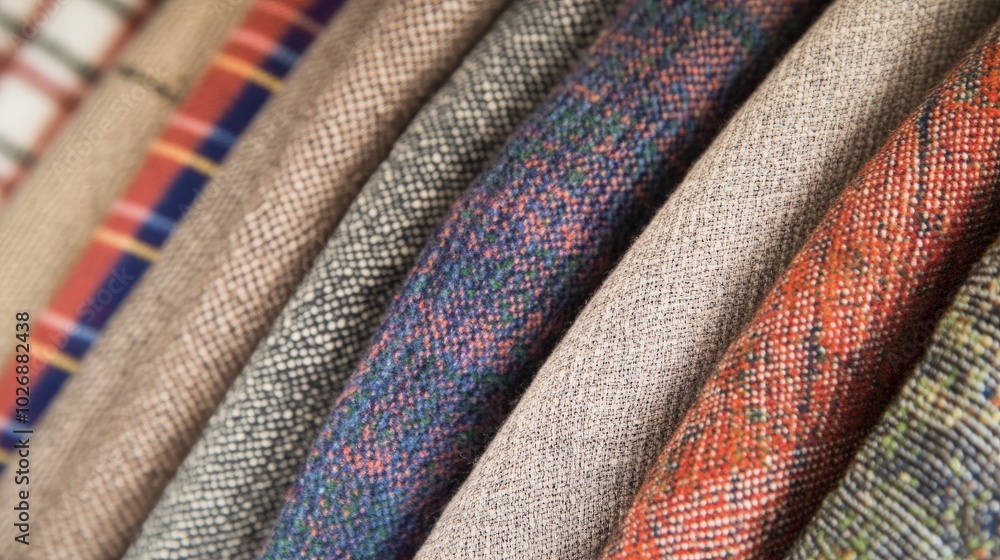 Vibrant Textile Textures in Warm Tones Vibrant Textile Textures in Warm Tones