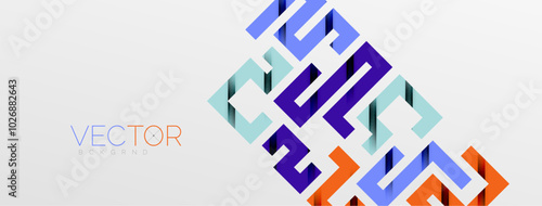 Color bend lines with shadow texture effect. Vector Illustration For Wallpaper, Banner, Background, Card, Book Illustration, landing page