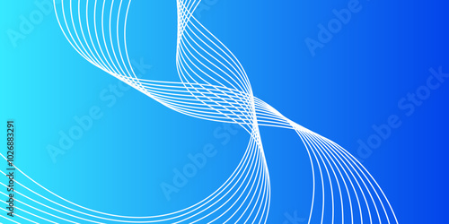 Blue background with modern corporate concept. Paper layer circle blue abstract background. Curves and lines use for banner, presentation, cover, poster, wallpaper, design with space for text.
