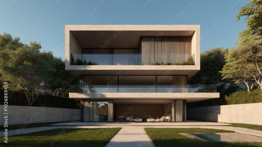 Modern Luxury Villa with Elegant Design and Stunning Exterior Modern Luxury Villa with Elegant Design and Stunning Exterior