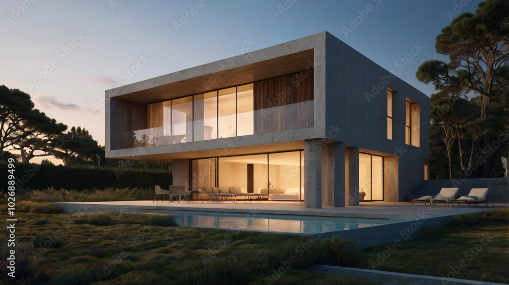 Modern Luxury Villa with Elegant Design and Stunning Exterior Modern Luxury Villa with Elegant Design and Stunning Exterior
