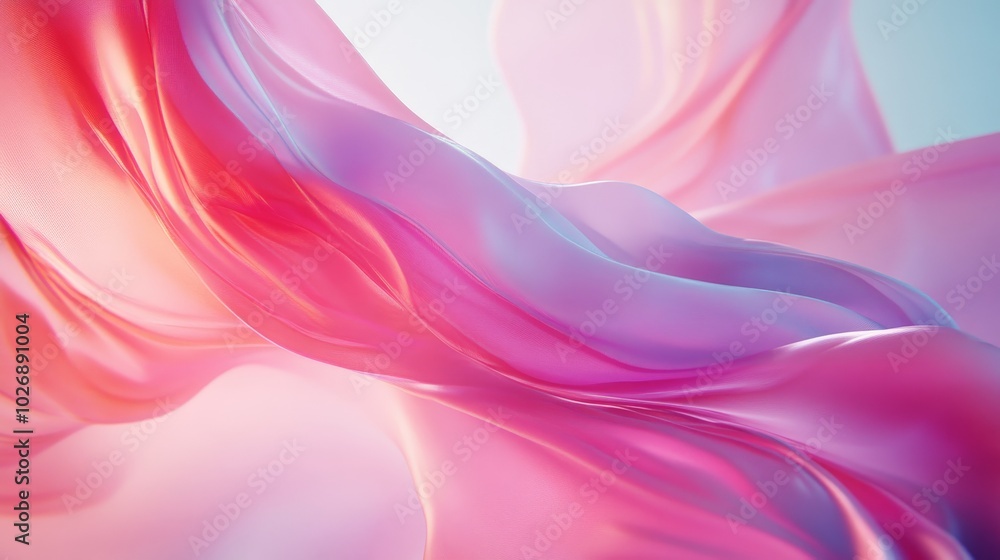 Captivating Fabric Waves in Vibrant Hues of Pink and Purple Captivating Fabric Waves in Vibrant Hues of Pink and Purple