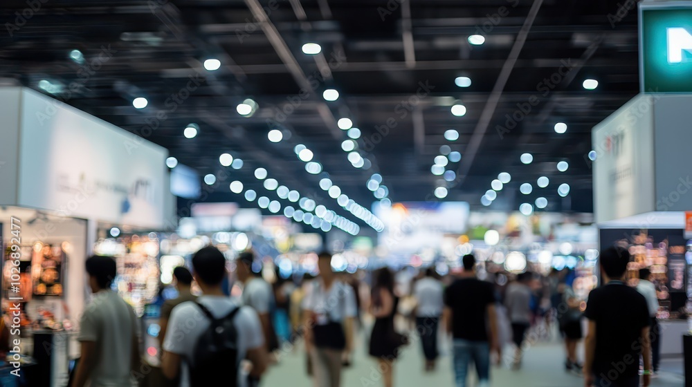 A Dynamic Expo Hall Filled with Engaged Attendees and Vibrant Activities A Dynamic Expo Hall Filled with Engaged Attendees and Vibrant Activities