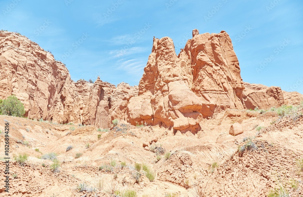 Fototapeta premium Hiking in Utah's Kodachrome Basin State Park