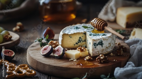 Wooden boards backdrop, vintage sackcloth.