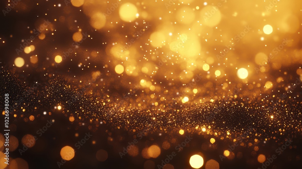 Glittering Golden Particles A Festive Touch for Holiday Celebrations Glittering Golden Particles A Festive Touch for Holiday Celebrations