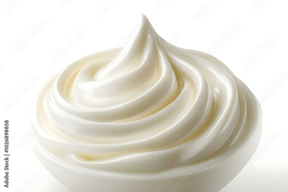 Cream yogurt white background. Milk lotion liquid texture. For cosmetics, beauty and food design Cream yogurt white background. Milk lotion liquid texture. For cosmetics, beauty and food design