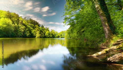 lake in the forest