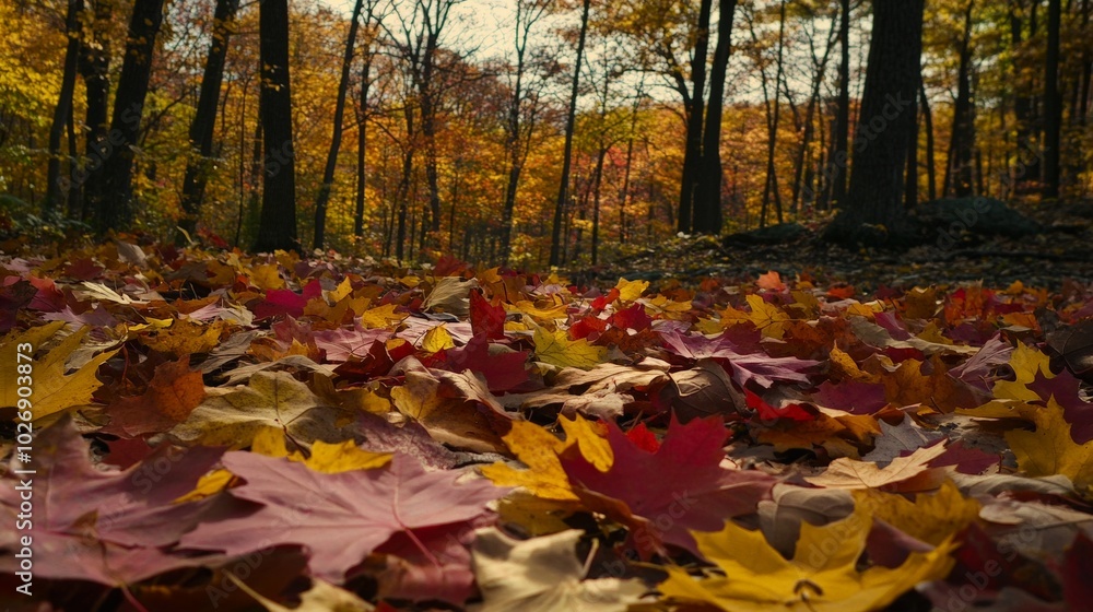 Autumn Foliage Carpet in the Enchanted Forest Autumn Foliage Carpet in the Enchanted Forest