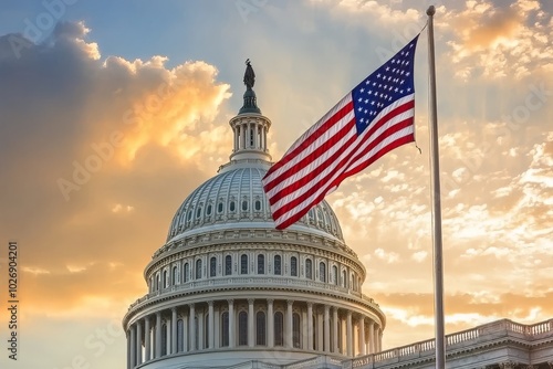 building The US Capitol background