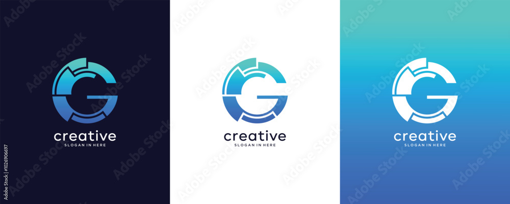Abstract initial letter G logo design vector template Abstract initial letter G logo design vector template