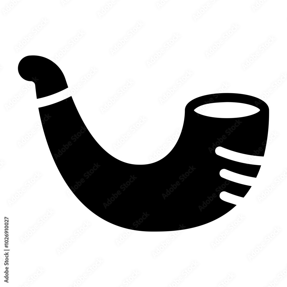 shofar glyph icon shofar glyph icon