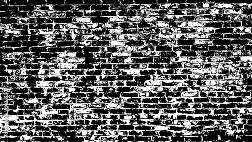 Texture of a brick wall. Elegant wallpaper design for web or graphic art projects. Monochrome pattern of cracks, stains, scratches, splash for print and design