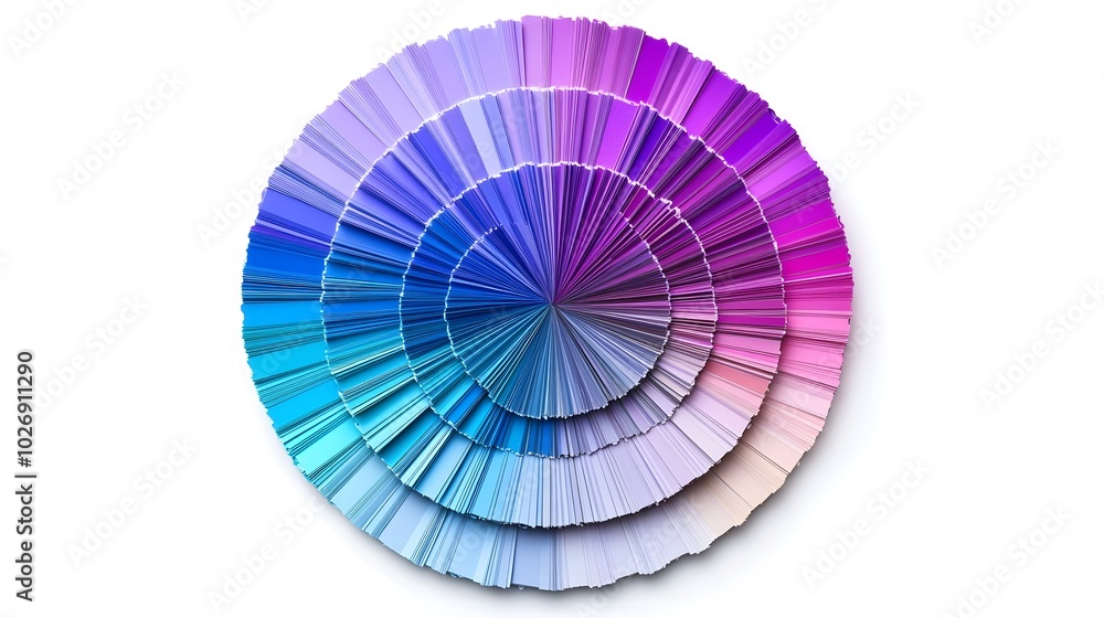 Fototapeta premium Abstract Color Palette Circle Blue Purple Pink Gradient