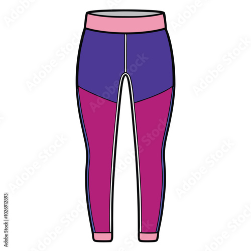 leggings pant vector design illustration 