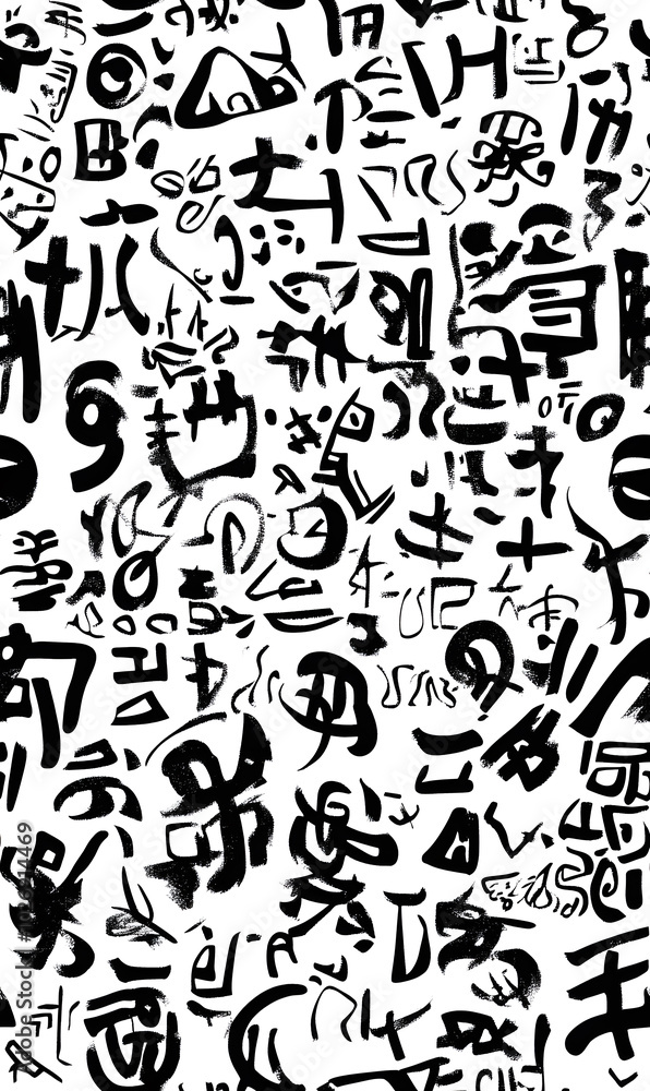 Chinese-inspired doodle tile seamless patterns in an illustrator graphic style Chinese-inspired doodle tile seamless patterns in an illustrator graphic style