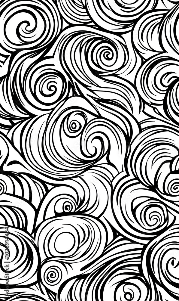 Chinese-inspired doodle tile seamless patterns in an illustrator graphic style Chinese-inspired doodle tile seamless patterns in an illustrator graphic style