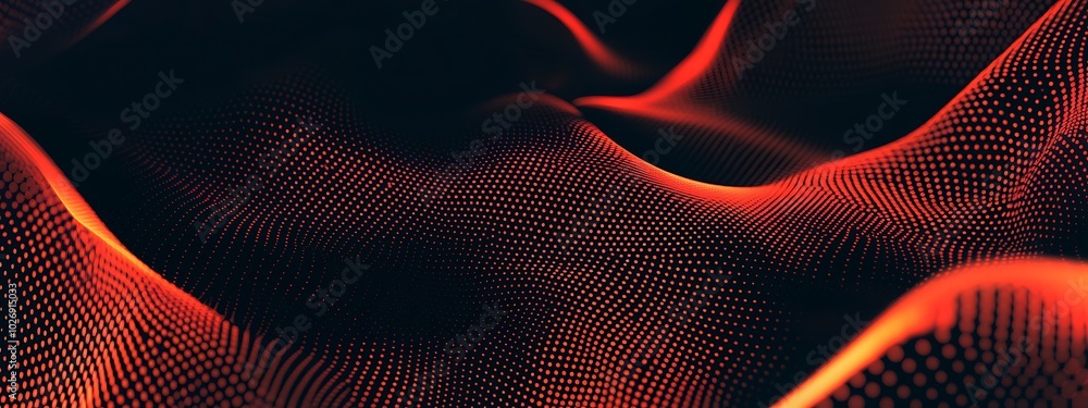 Abstract red and black wavy background. Abstract red and black wavy background.
